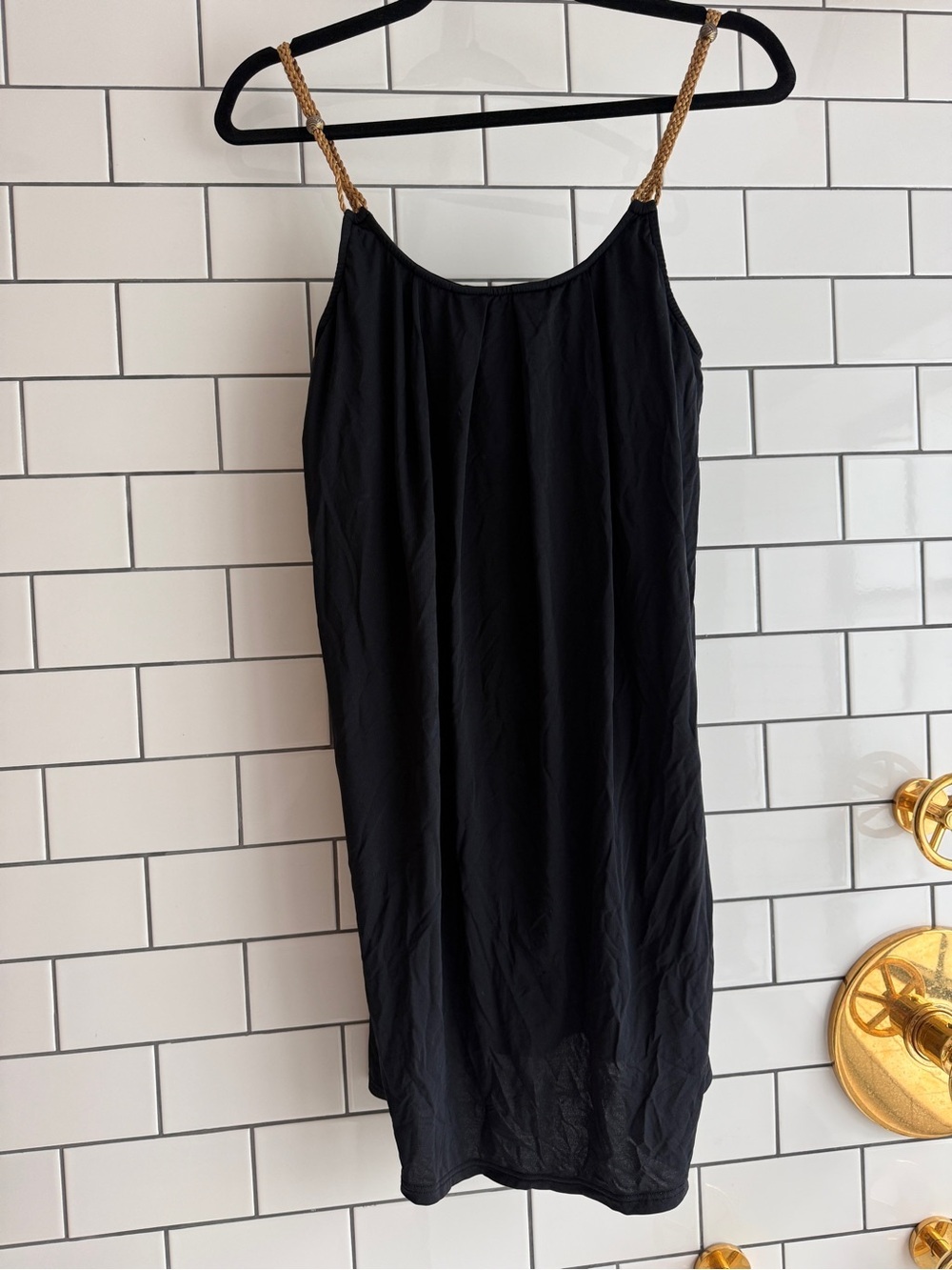 Carmen Marc Valvo Black Swim Coverup Dress